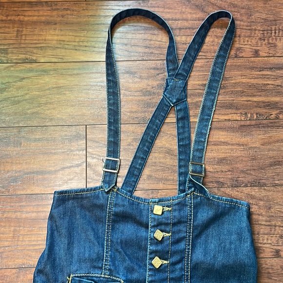 Phard Denim Overalls Shorts - Picture 2 of 7